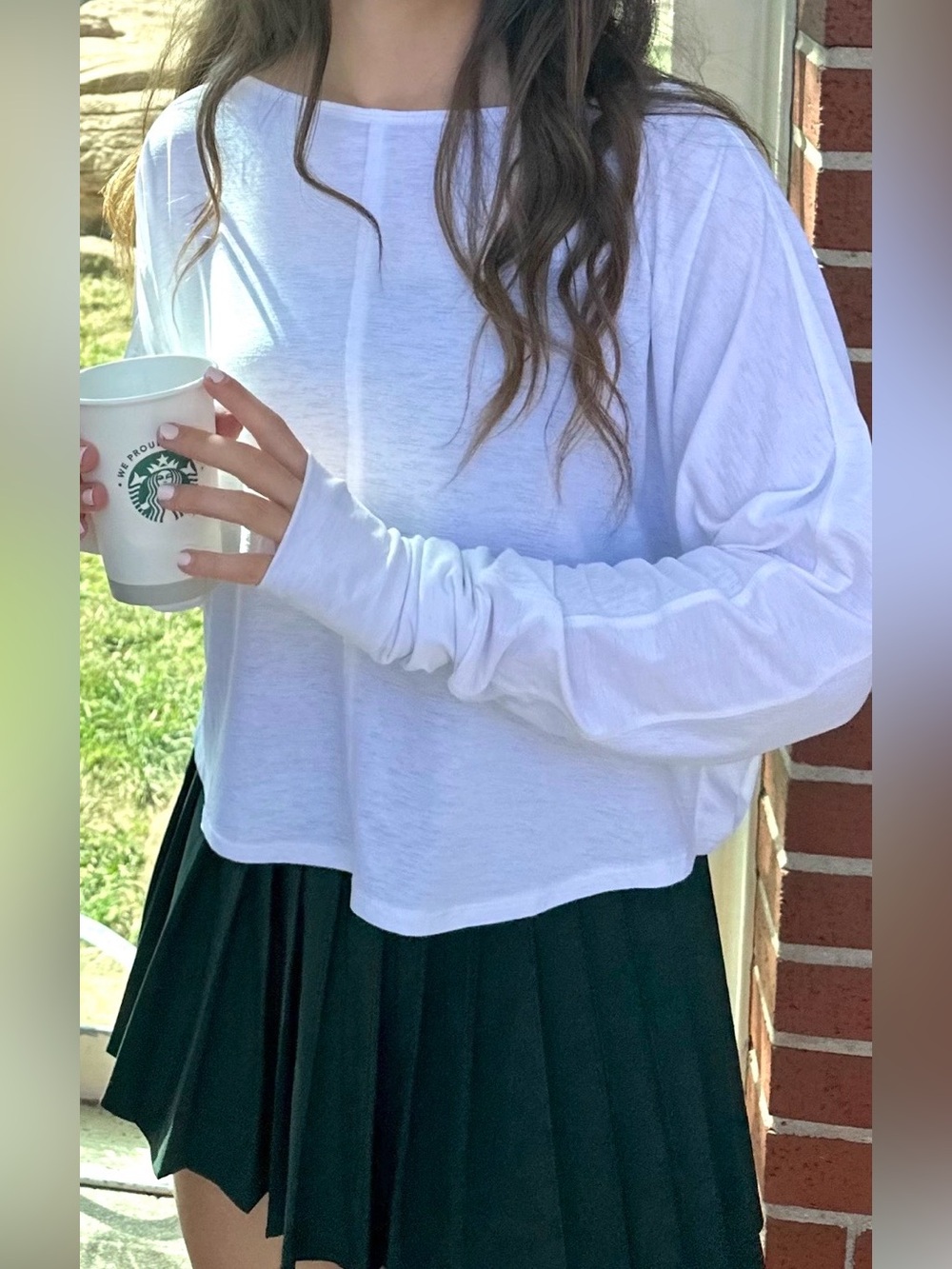 Free People White Layer Top